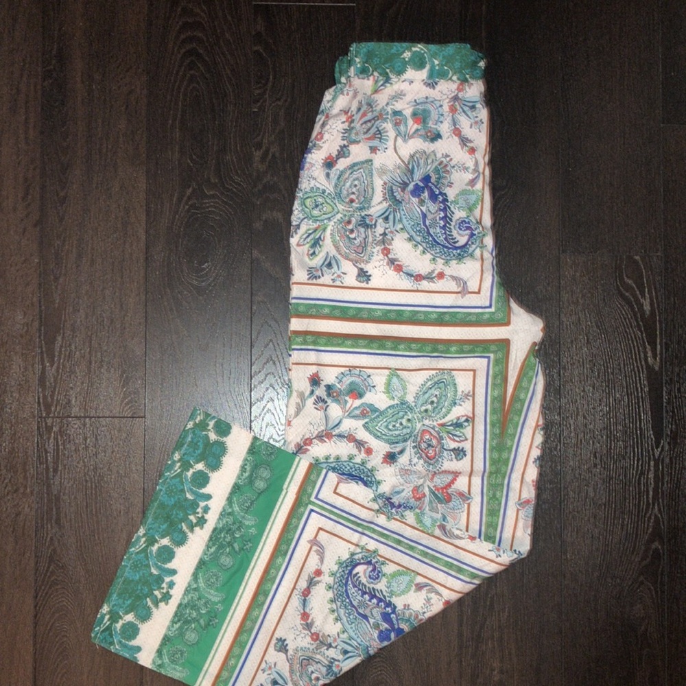 Patterned wide leg trousers - Picture 4 of 10